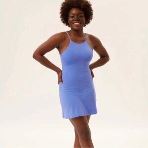 Girlfriend Collective Naomi dress in Iris